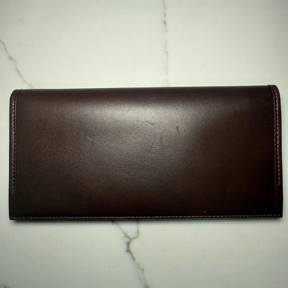 VTG Authentic Givenchy Long Leather Kiss-Snap WALLET, With COA